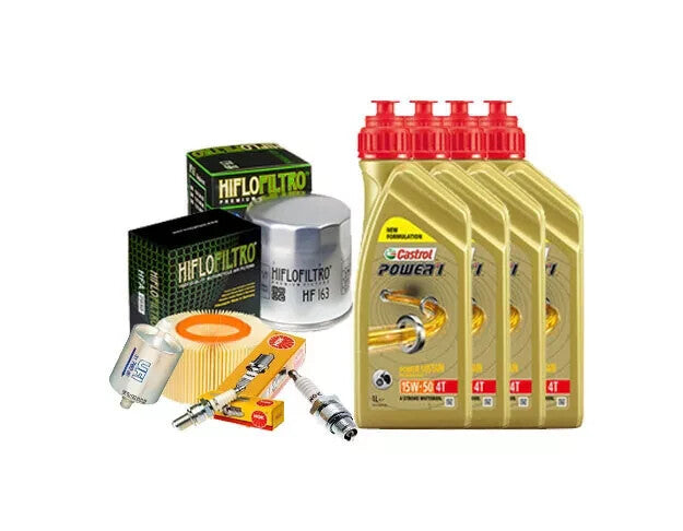 KIT/TAGLIANDO BMW R/850/R CASTROL 15W50 FILTRO OLIO ARIA CARBURANTE CANDELE MOTO