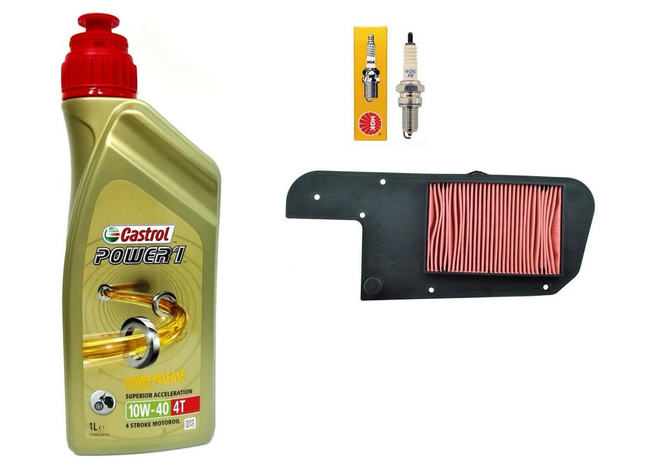 TAGLIANDO PIAGGIO X9 250 CASTROL 10W40 CANDELA FILTRO ARIA SCOOTER