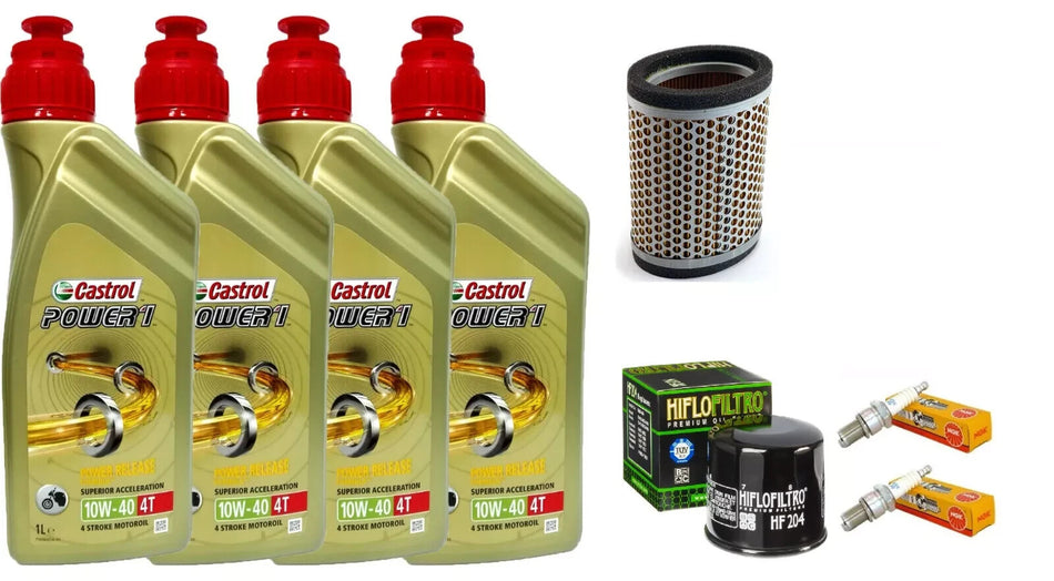 TRIUMP SPEEDMASTER 865 2005 2017 TAGLIANDO CASTROL 10W40 FILTRO OLIO ARIA CANDEL