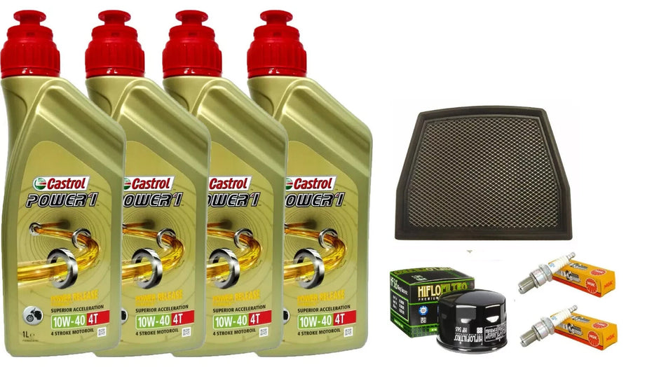 APRILIA DORSODURO 1200 2011 2017 TAGLIANDO CASTROL 10W40 FILTRO OLIO ARIA CANDEL