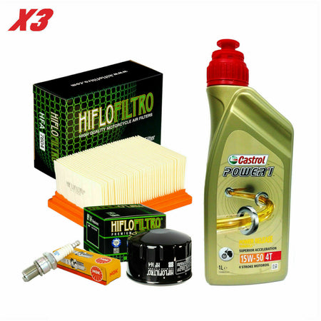 BMW C 650Tagliando  Sport 2015 2018  KIT Castrol 15W50 filtro olio aria candele 