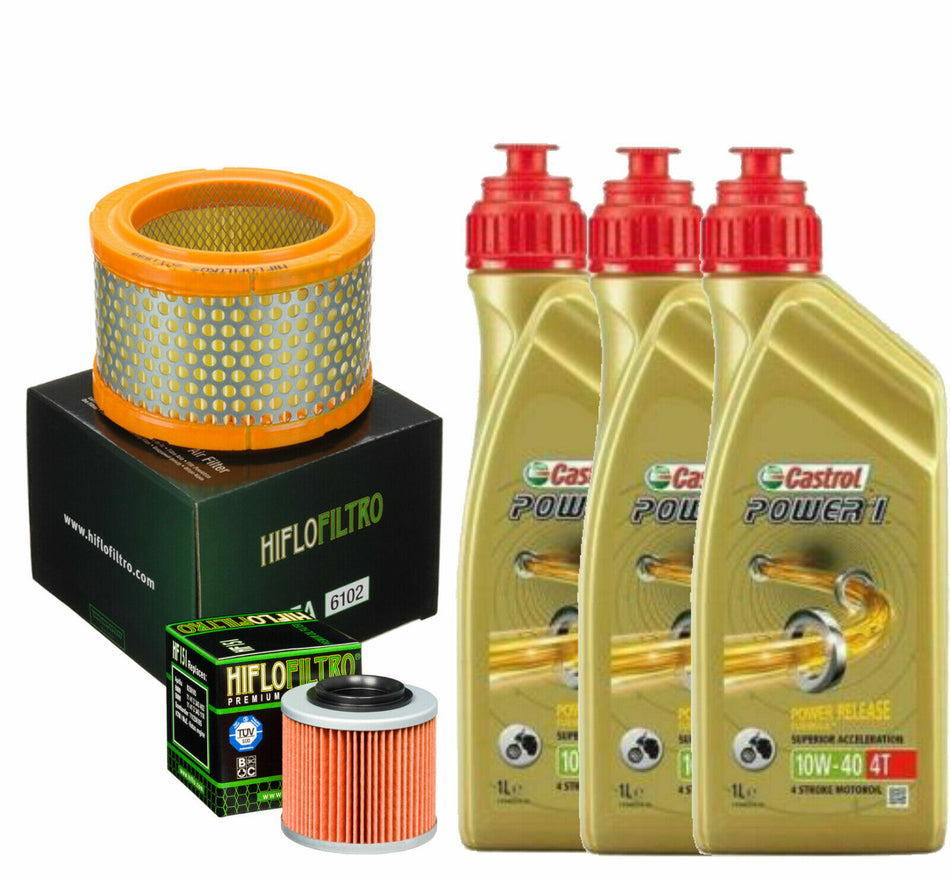Kit tagliando Castrol Power 10W40 filtro olio aria Aprilia Pegaso 650 1997 1999