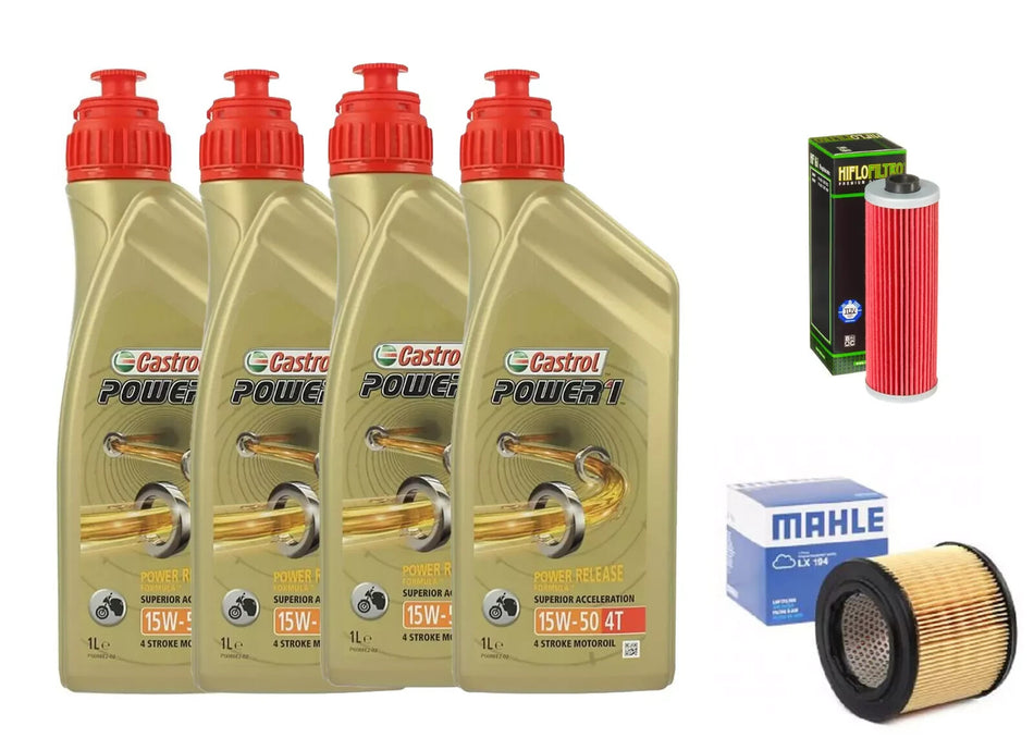 KIT/TAGLIANDO BMW R45 R50 R65 R75 R80 R100 CASTROL 15W50 FILTRI OLIO ARIA