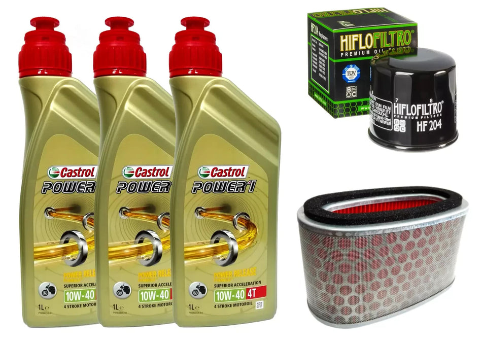 KIT/TAGLIANDO HONDA VT C SHADOW 750 CASTROL POWER 1 10W40 FILTRI OLIO ARIA