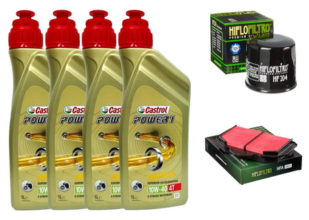 KIT/TAGLIANDO YAMAHA XT 1200 Z TENERE ABS 11/16 CASTROL 10W40 FILTRO OLIO ARIA