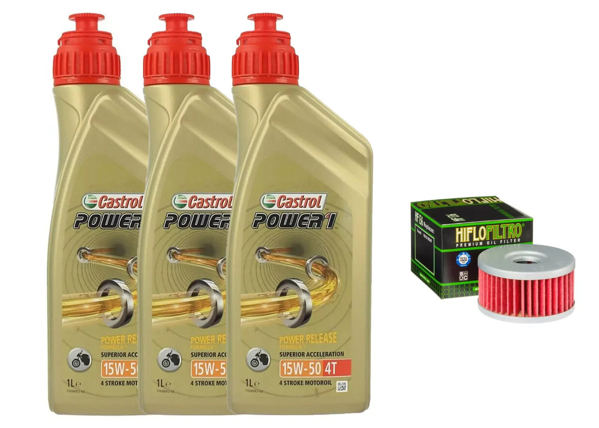 KIT/TAGLIANDO BETA 350/MOTARD 4.0 2003/2014 CASTROL POWER 1 15W50 FILTRO OLIO
