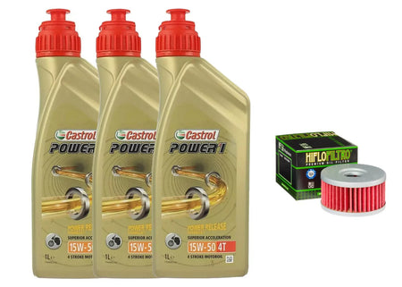 KIT/TAGLIANDO BETA 350/MOTARD 4.0 2003/2014 CASTROL POWER 1 15W50 FILTRO OLIO