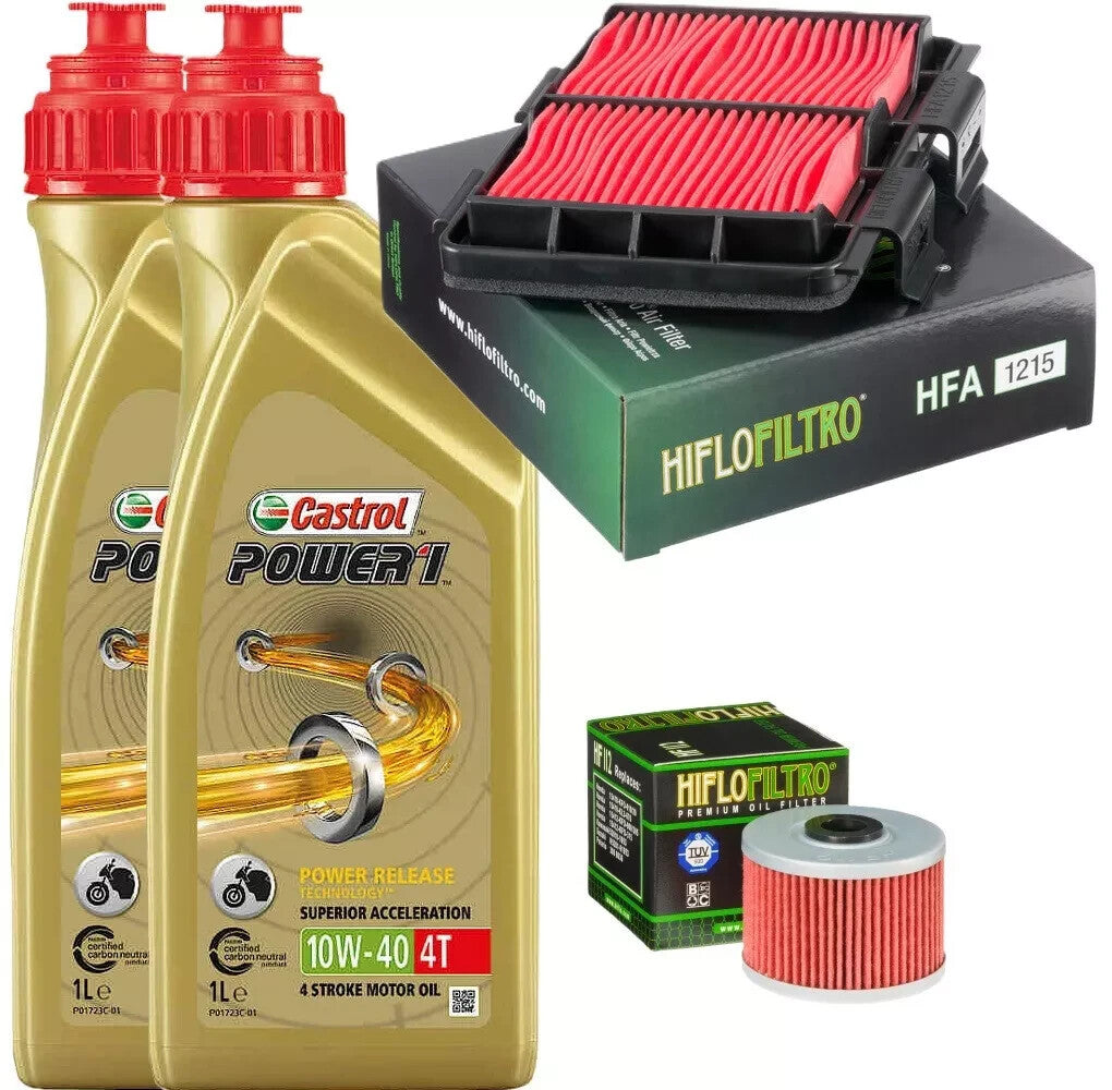 HONDA CRF 250 2013 2020 TAGLIANDO CASTROL 10W40 FILTRO ARIA OLIO HIFLO