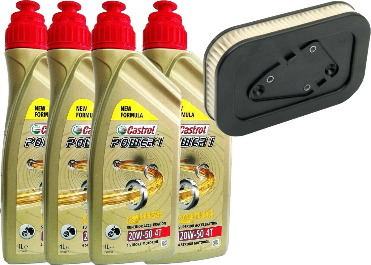 KIT/TAGLIANDO HARLEY DAVIDSON  XL 1200C 04/13 CASTROL 20W50 FILTRO ARIA