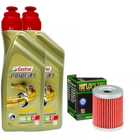 Kit tagliando Castrol Power 1 10W40 filtro olio Kymco Xciting 400i 2012/2016