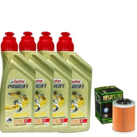 KIT TAGLIANDO APRILIA RSV 1000 R 2004 2005 CASTROL 15W50 FILTRO OLIO X MOTO RSV