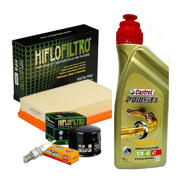 Kit tagliando  Castrol 10W40 filtro olio aria candele BMW R 1200 GS R 13/18