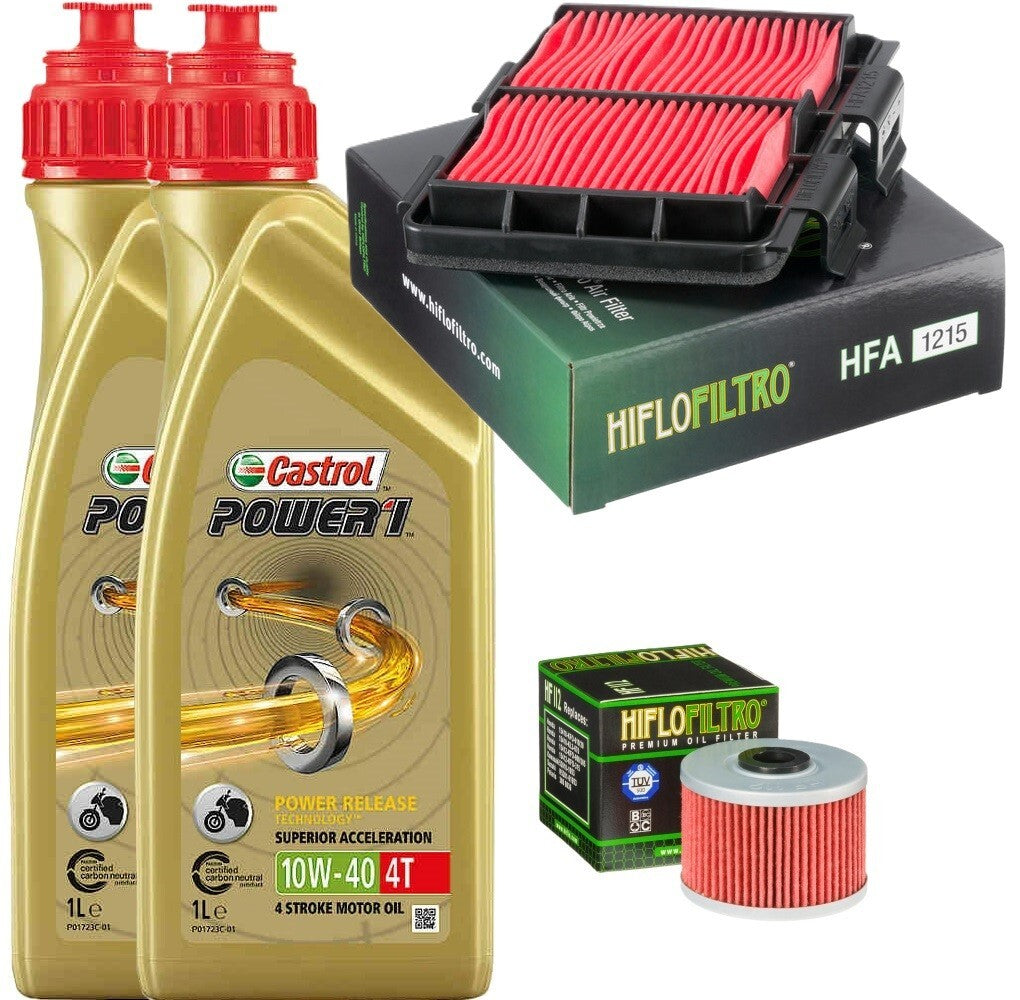 HONDA CRF 250 2013 2020 TAGLIANDO CASTROL 10W40 FILTRO ARIA OLIO HIFLO