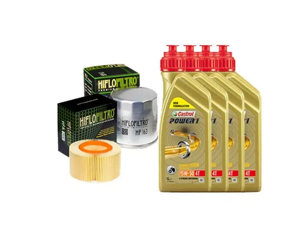 KIT TAGLIANDO BMW R/1150 GS/ADVENTURE 4LITRI CASTROL 15W50 FILTRO OLIO ARIA MOTO