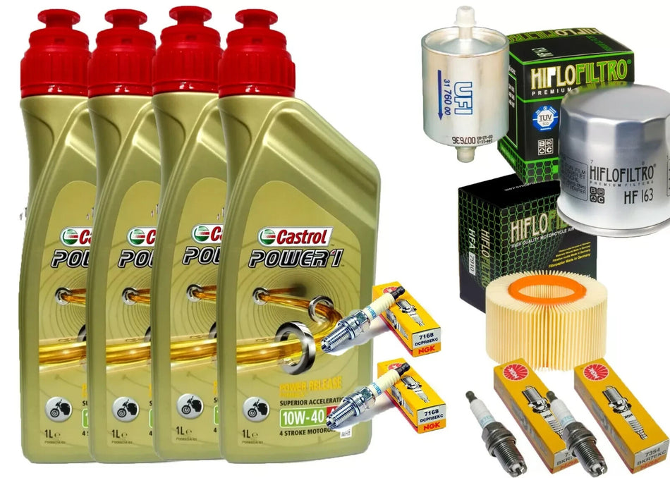 KIT/TAGLIANDO BMW R 1150 GS ADVENTURE CASTROL FILTRO OLIO ARIA BENZINA CANDELE