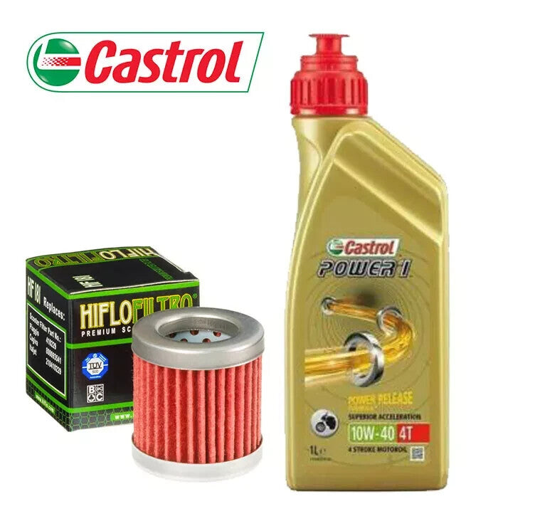 KIT/TAGLIANDO PIAGGIO 125/Vespa ET4 125CC 1996-1999 1 LITRO OLIO CASTROL 10W40