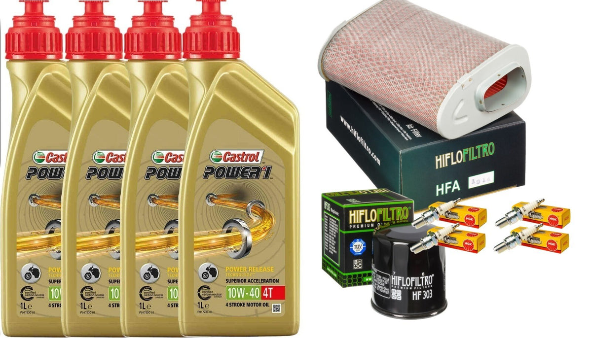 HONDA CB 1000 1993 1997 TAGLIANDO CASTROL POWER 10W40 FILTRO ARIA OLIO CANDELE