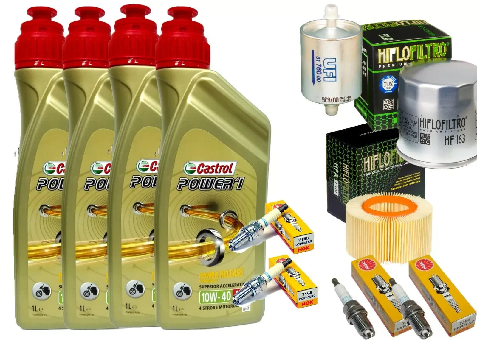 TAGLIANDO BMW R/1150 R ROCK CASTROL 10W40 FILTRO OLIO ARIA BENZINA CANDELE
