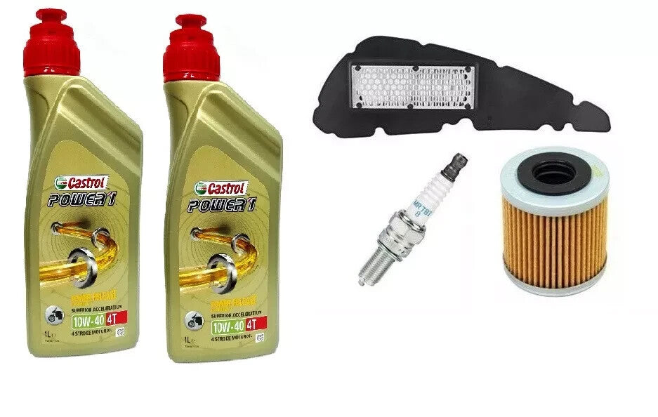 TAGLIANDO PIAGGIO BEVERLY 400 2021 2022 2023 CASTROL 10W40 FILTRI CANDELA ORIGIN
