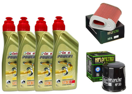 KIT/TAGLIANDO HONDA CBR/1000 F CASTROL POWER 1 15W50/FILTRO OLIO ARIA