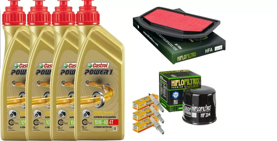 TRIUMPH TIGER 1200 EXPLORER 2012 2019 TAGLIANDO CASTROL FILTRO ARIA OLIO CANDE