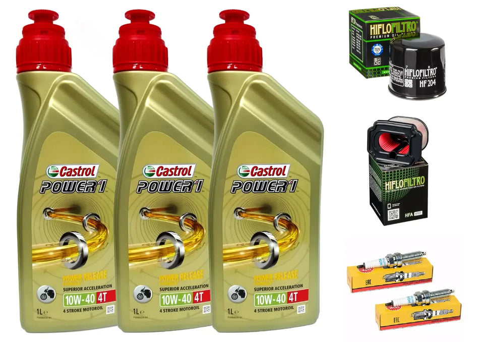 KIT/TAGLIANDO YAMAHA  XSR 700 2016 CASTROL 10W40  FILTRI OLIO ARIA CANDELE