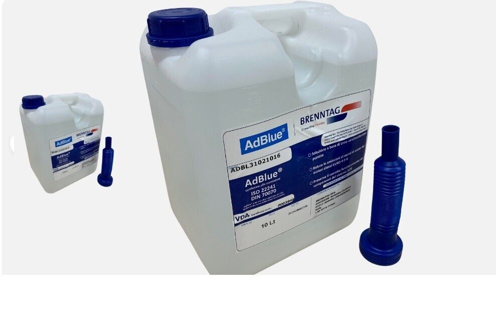 Brenntag AD BLUE ADBLUE 10 LITRI LIQUIDO ADDITIVO CARBURANTE DIESEL UREA PURA NE