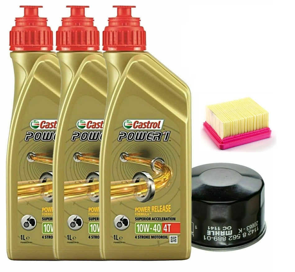 TAGLIANDO BMW G310 R GS 2017 2018 2019 CASTROL POWER 1 10W40 FILTRO OLIO ARIA