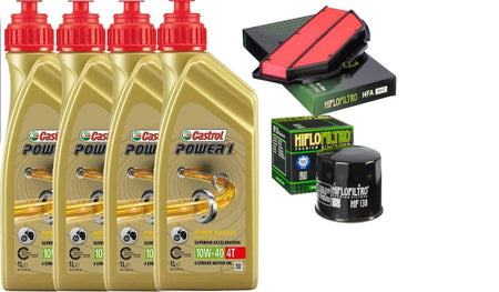 SUZUKI GSX-R 1000 2009 2016 TAGLIANDO CASTROL 10W40 FILTRO ARIA OLIO HIFLO