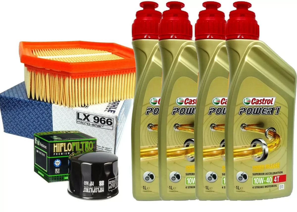 Kit/tagliando Castrol Power 1 10W40 filtro olio aria PER BMW K 1200 GT / R / S