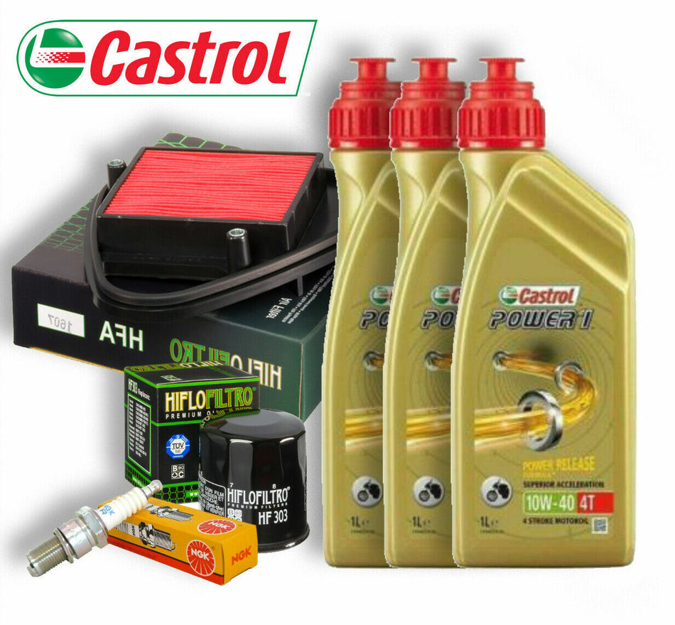 VT Shadow 600 88/97 Tagliando Honda KIT Castrol 10W40 filtro olio aria candele