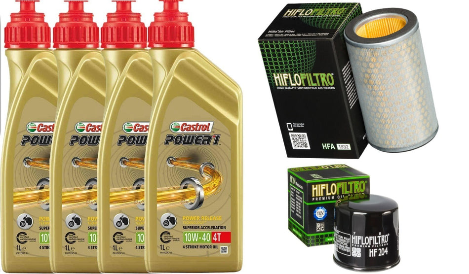 HONDA CB 1100 2013 2022 TAGLIANDO CASTROL POWER  10W40 FILTRI ARIA OLIO HIFLO