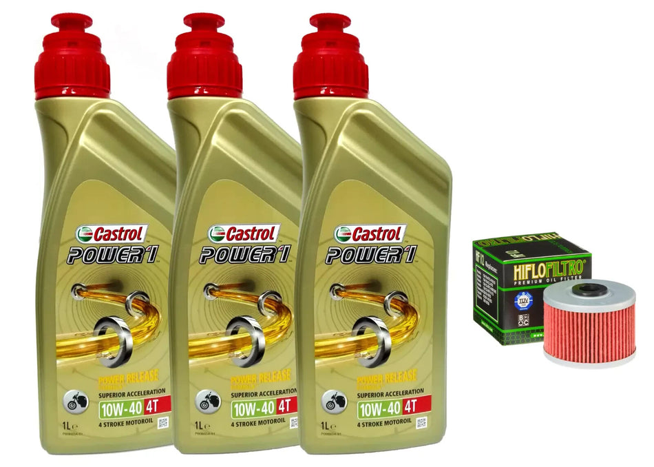 KIT/TAGLIANDO HONDA/NX 650 DOMINATOR 1996/1997 CASTROL POWER 1 10W40 FILTRO OLIO