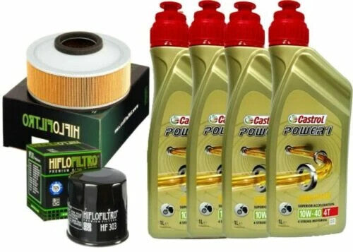 KIT TAGLIANDO CASTROL POWER 1 10W40 FILTRO OLIO ARIA VN 800 VULCAN CLASSIC 96/01