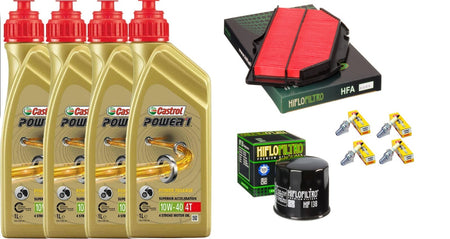 SUZUKI GSX-R600 2001 2003 TAGLIANDO CASTROL 10W40 FILTRO ARIA OLIO CANDELE