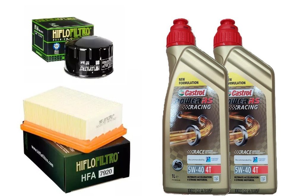 KIT/TAGLIANDO BMW C/400 2019 2020 CASTROL POWER 1 RACING 5W40 FILTRO OLIO ARIA
