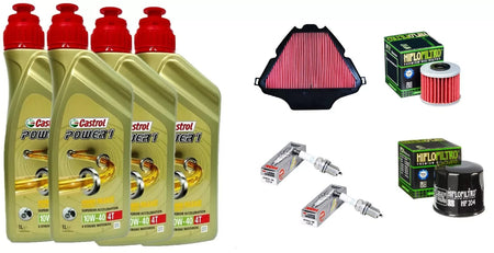 KIT/TAGLIANDO HONDA FORZA/750 2021 CASTROL 10W40 FILTRO ARIA OLIO TRASM CANDELE