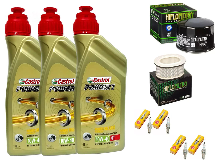 TAGLIANDO YAMAHA FZS FAZER SP 600 2000 CASTROL 10W40 FILTRI OLIO ARIA CANDELE