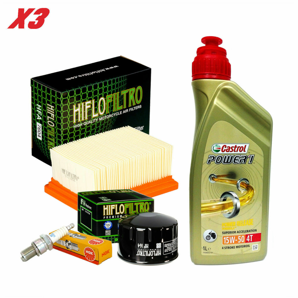 TAGLIANDO BMW R- 1200- GS KIT 4 LITRI CASTROL 15W50 FILTRO OLIO ARIA CANDELE 