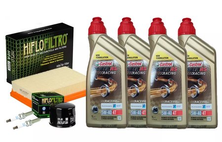 TAGLIANDO BMW R 1250 GS  18 24 OLIO CASTROL RACING 5W40 FILTRO OLIO ARIA CANDELE
