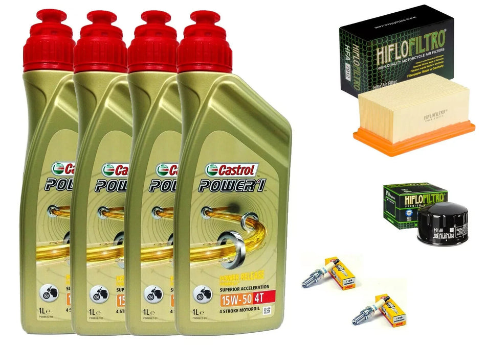TAGLIANDO BMW R/1200/R BMW 4 LITRI CASTROL 15W50 FILTRO OLIO ARIA CANDELE
