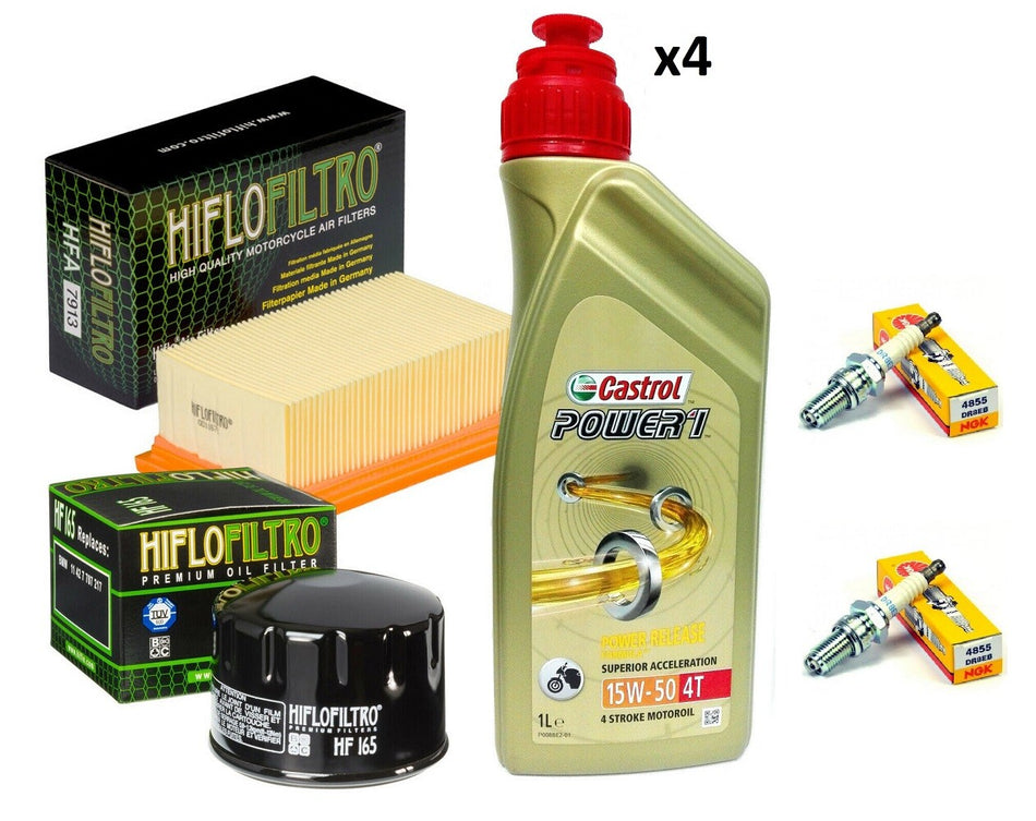 TAGLIANDO BMW R 1200 R KIT BMW 4 LITRI CASTROL 15W50 FILTRO OLIO ARIA CANDELE 
