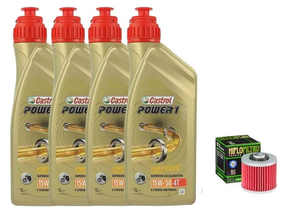 KIT/TAGLIANDO YAMAHA XV 700 1984 1987 CASTROL POWER 1 15W-50 FILTRO OLIO