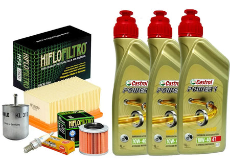 TAGLIANDO BMW G 650 X-Moto 2007 2008 CASTROL 10W40 F. OLIO ARIA CARB. CANDELA