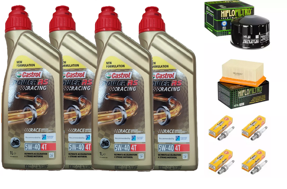KIT/TAGLIANDO BMW R-1200-GS/R/RT/NINE-T 4L CASTROL 5W40 FILTRO OLIO ARIA CANDELE