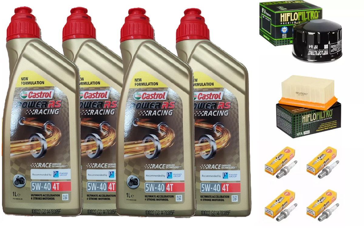 KIT/TAGLIANDO BMW R-1200-GS/R/RT/NINE-T 4L CASTROL 5W40 FILTRO OLIO ARIA CANDELE