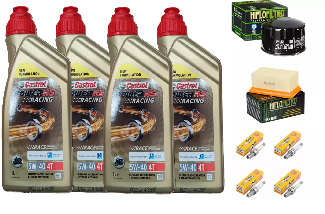 KIT/TAGLIANDO BMW R-1200-GS/R/RT/NINE-T 4L CASTROL 5W40 FILTRO OLIO ARIA CANDELE