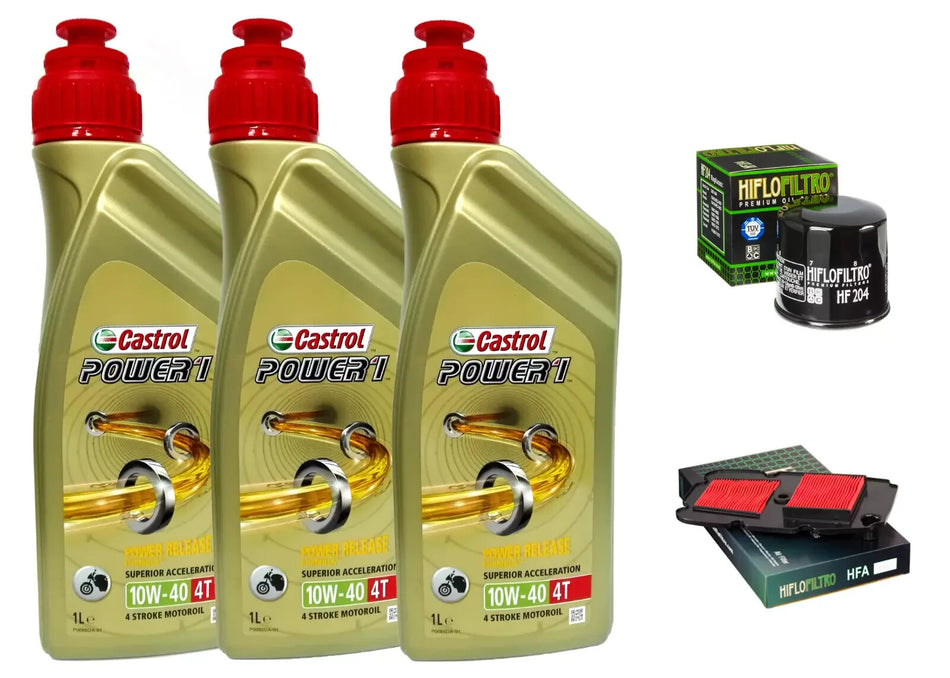 KIT/TAGLIANDO Honda XL/700 V Transalp 2008/2013 CASTROL 10W40 FILTRO OLIO ARIA