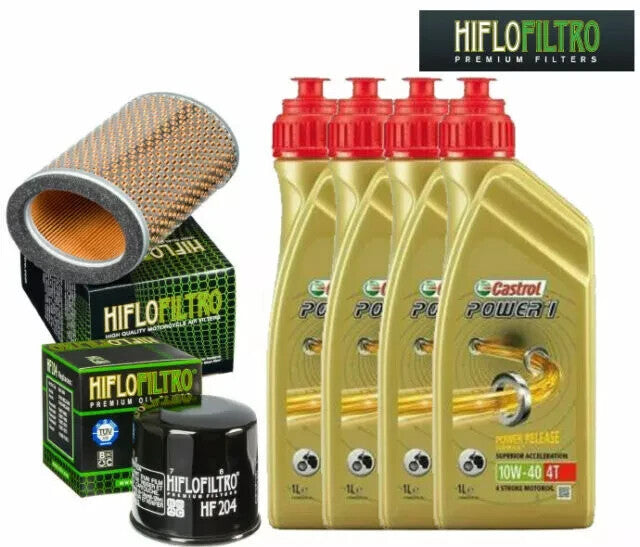 KIT TAGLIANDO CASTROL 10W40 FILTRO OLIO ARIA BONNEVILLE T100 800 2003/2004