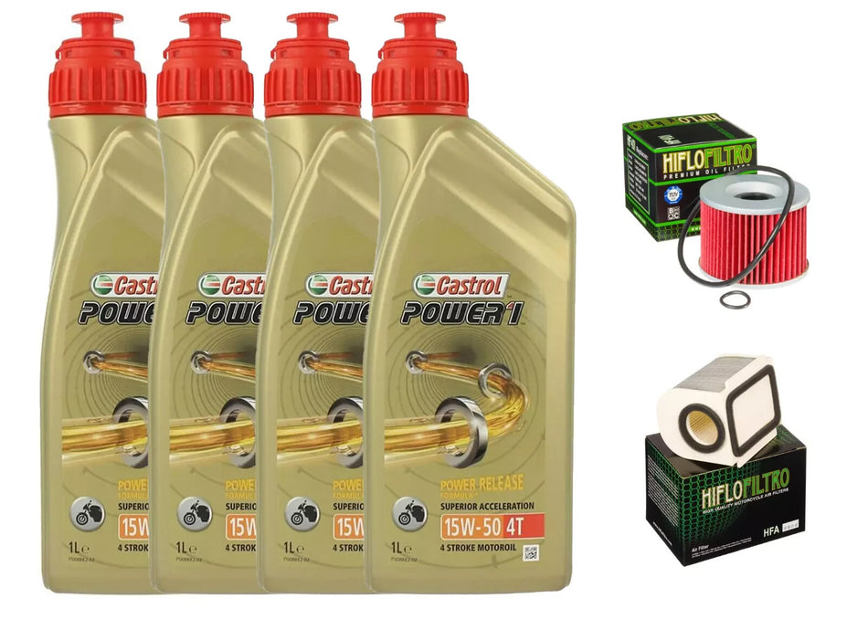 KIT/TAGLIANDO Yamaha XJR 1300 1999 2006 CASTROL 15W50 FILTRI OLIO ARIA